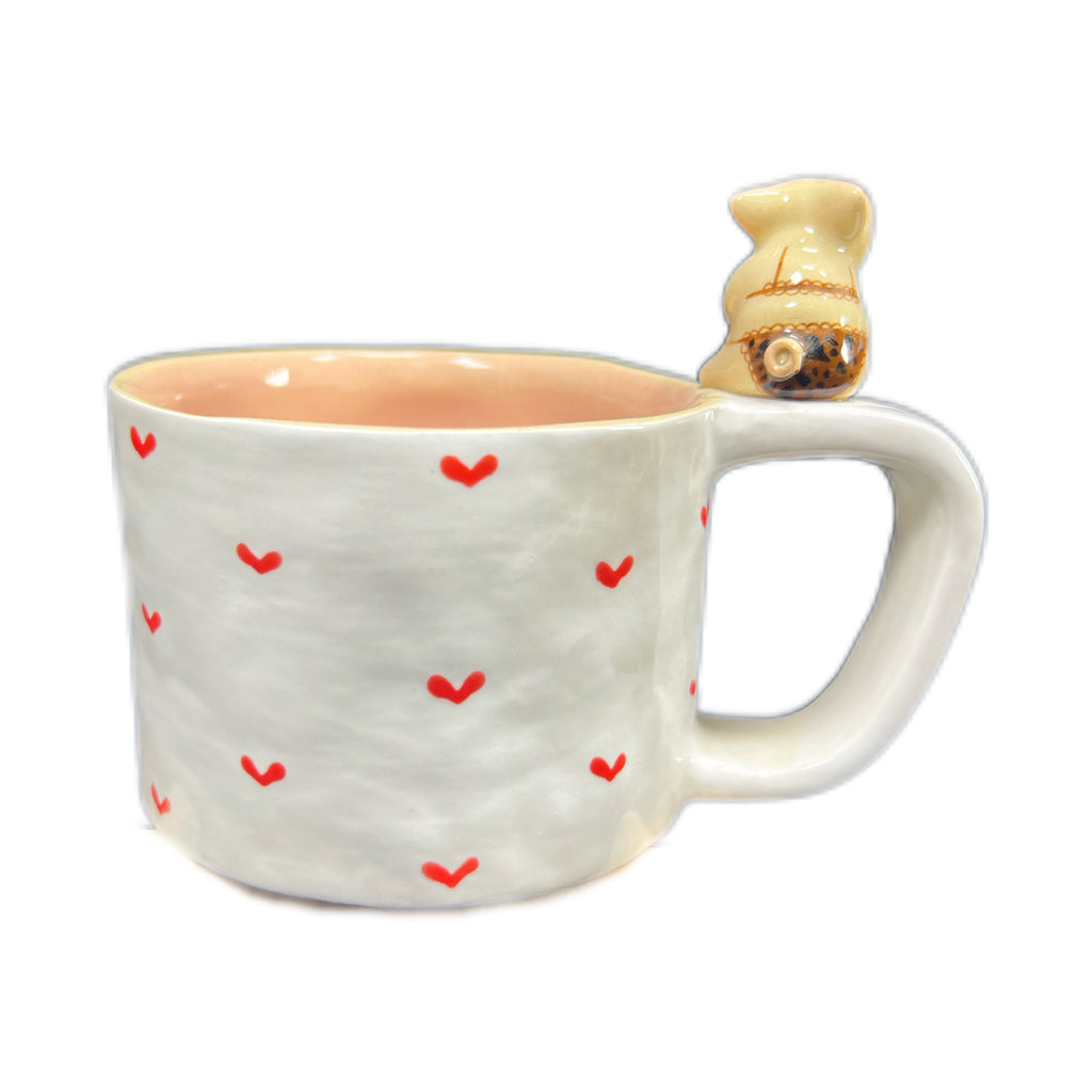 Piggy Heart Cermic Mug