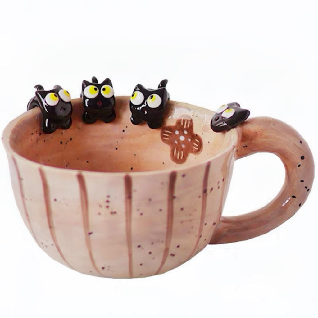 Sneaky Cat Drinking Water Mug