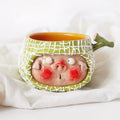 Melon Pig Ceramic Bowl