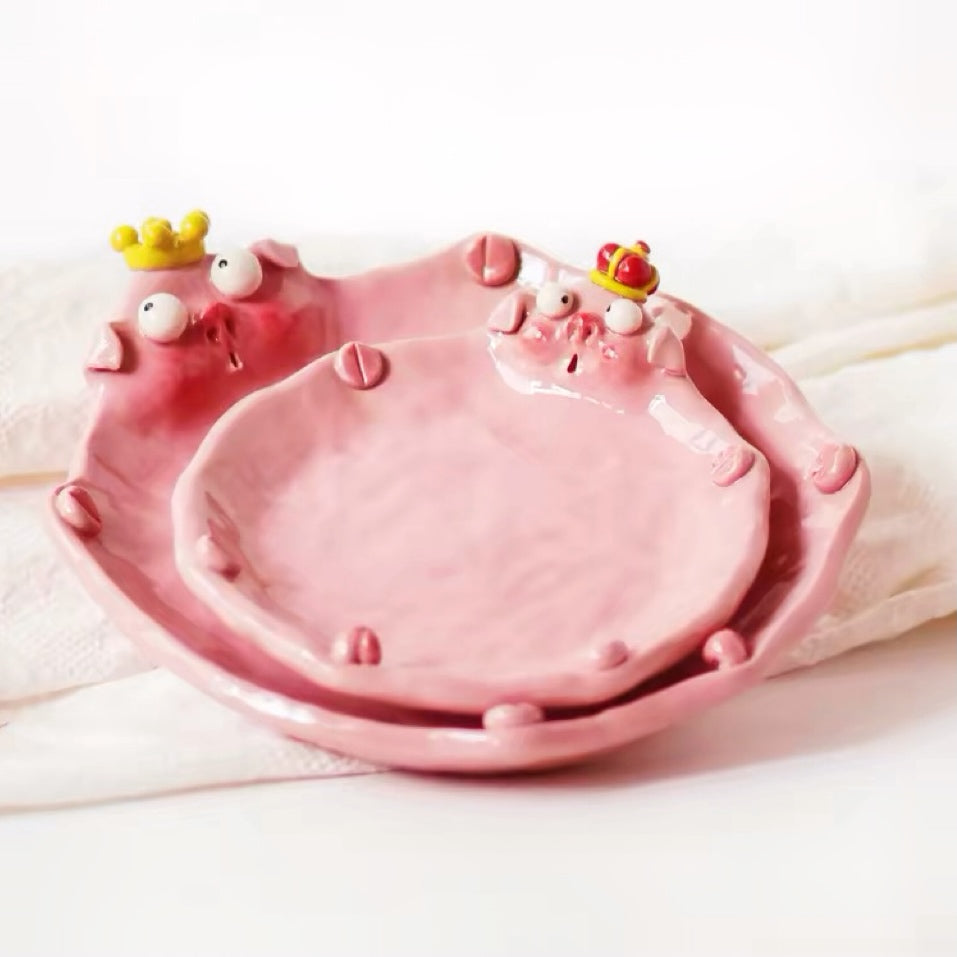 Piggy Ceramic Plate