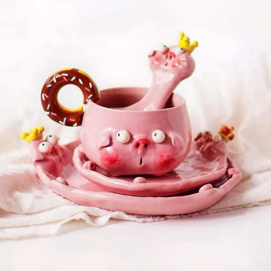 Piggy Ceramic Plate