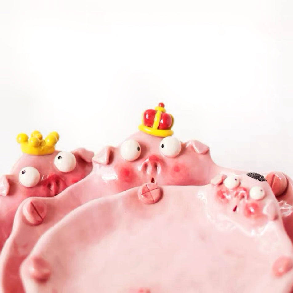 Piggy Ceramic Plate