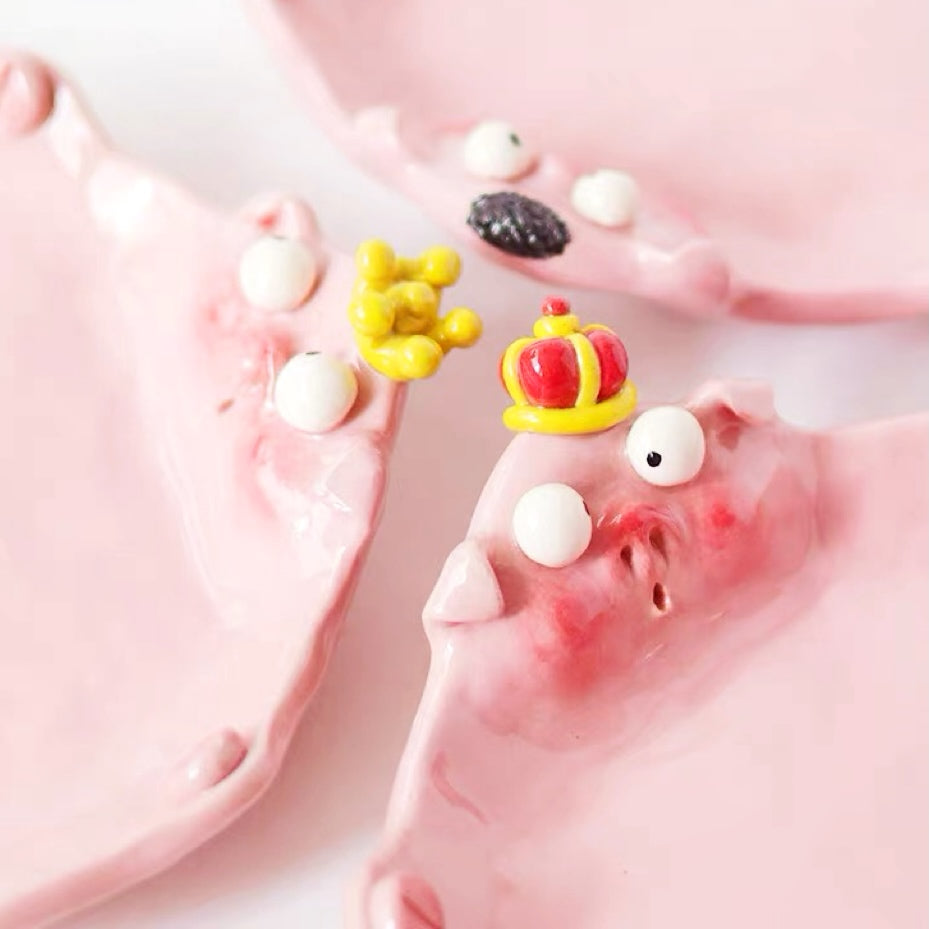 Piggy Ceramic Plate