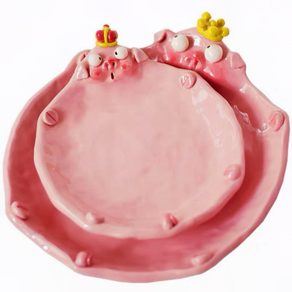 Piggy Ceramic Plate