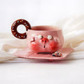 Donut Pig Ceramic Cup