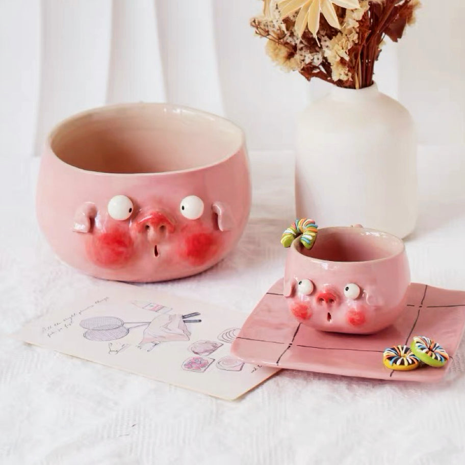 Piggy Ceramic Bowl