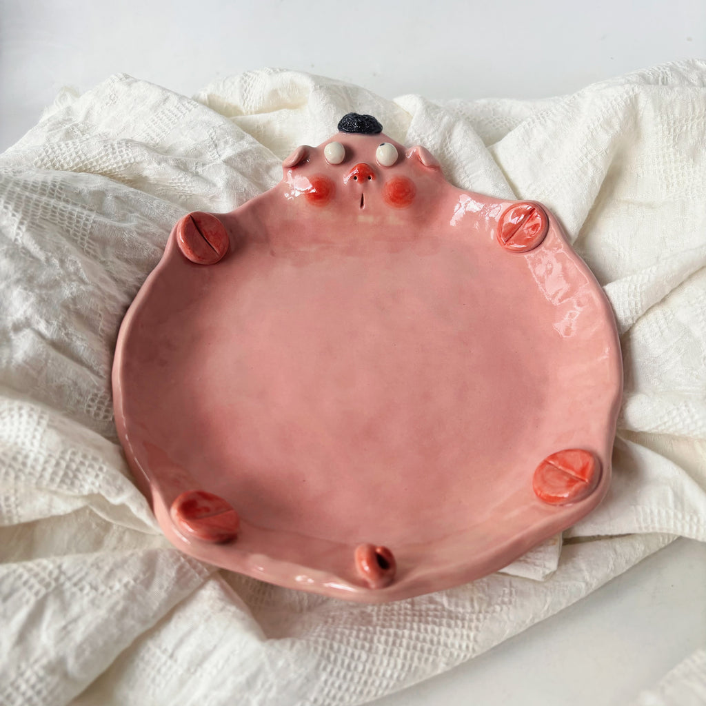 Piggy Ceramic Plate