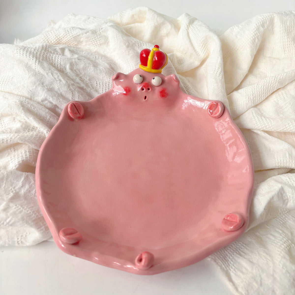 Piggy Ceramic Plate