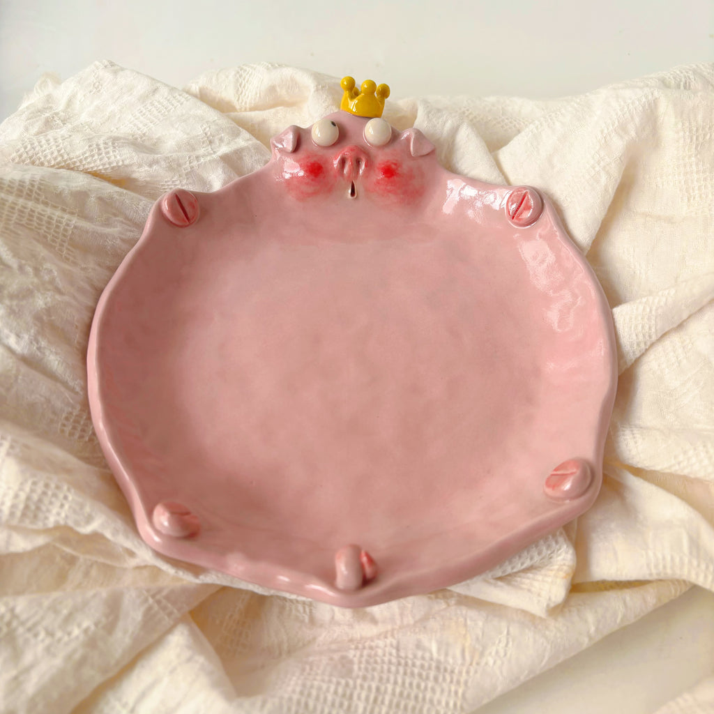 Piggy Ceramic Plate