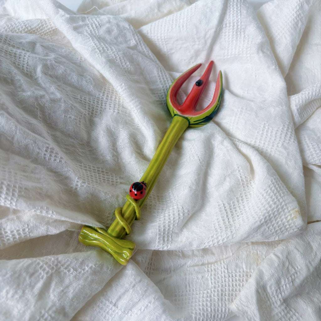 Watermelon Ceramic Fork