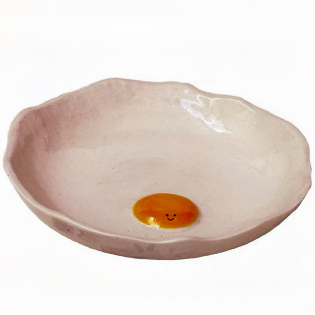 Fried Egg Ceramic Plate